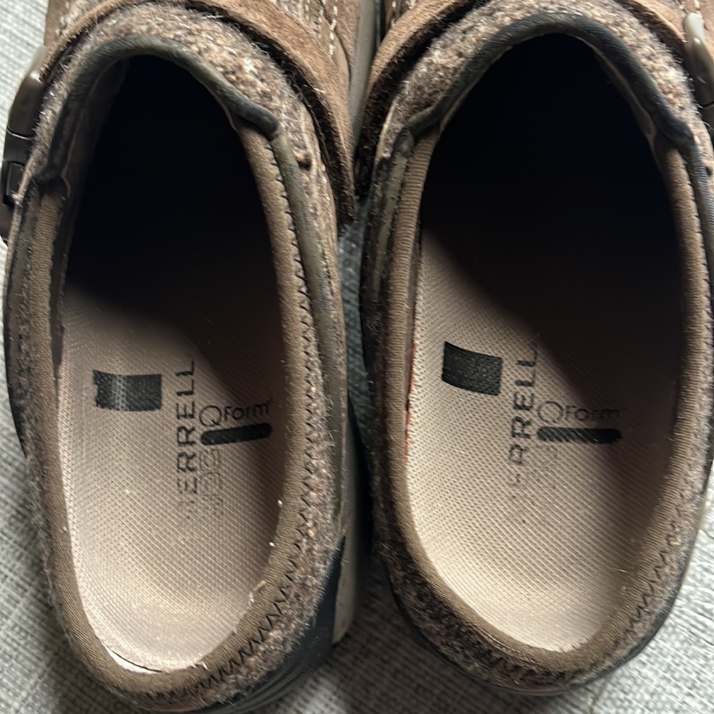 Merrell Encore Sidestep J66626 Brown Leather Slip On Mules Shoes - Picture 7 of 8